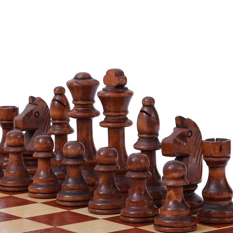 Chess Set Wooden - 32 шт., деревянные шахматные фигуры, высота
