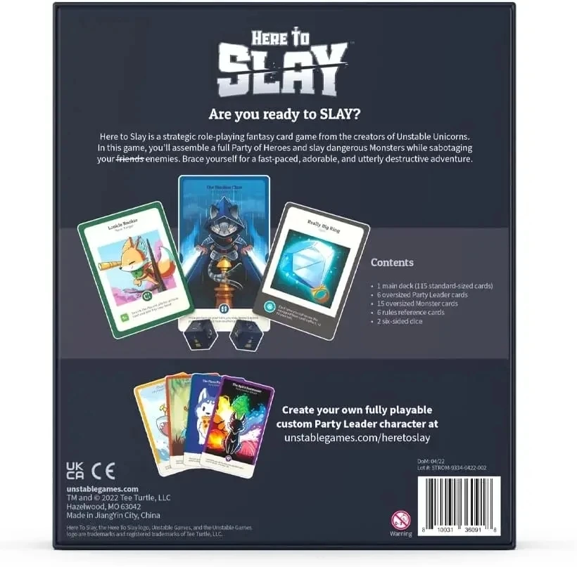 Here to Slay Base Game от TeeT – обзор и цена Board Game Here To Slay