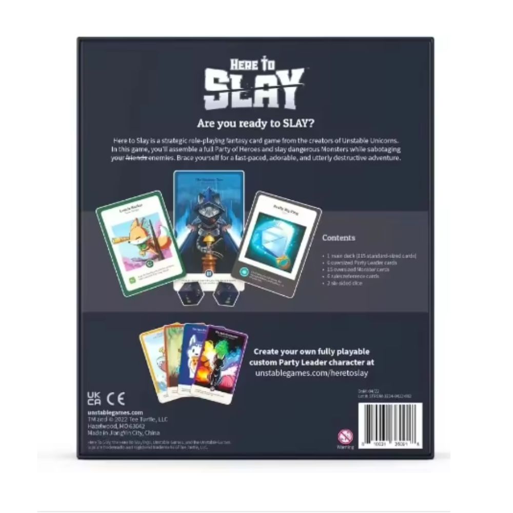 Новейшая базовая игра TeeTurtl – обзор и цена Board Game Here To Slay